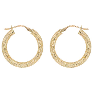 Preview: Creolen 585 Gold Gelbgold Ohrringe Goldcreolen Goldohrringe