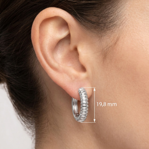 Preview: Creolen 925 Sterling Silber Ohrringe