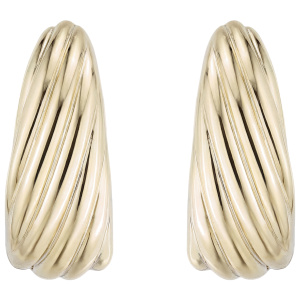 Preview: Creolen 925 Sterling Silber vergoldet Ohrringe