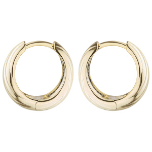 Creolen 925 Sterling Silber vergoldet Ohrringe