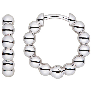 Creolen Kugeln 925 Sterling Silber Ohrringe