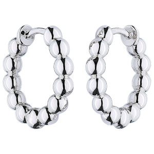 Creolen Kugeln 925 Sterling Silber Ohrringe