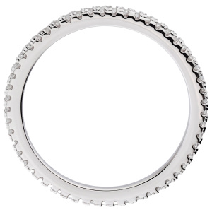 Damen Ring 925 Sterling Silber ca. 49 Zirkonia rundum Silberring