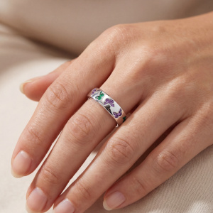 Preview: Damen Ring Schmetterling 925 Sterling Silber 24 Zirkonia Silberring
