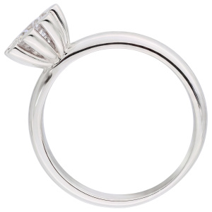 Damen Ring 925 Sterling Silber 1 Zirkonia Silberring