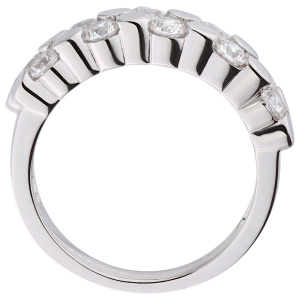 Preview: Damen Ring 925 Sterling Silber 10 Zirkonia Silberring