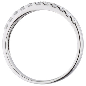 Damen Ring 925 Sterling Silber 11 Zirkonia Silberring