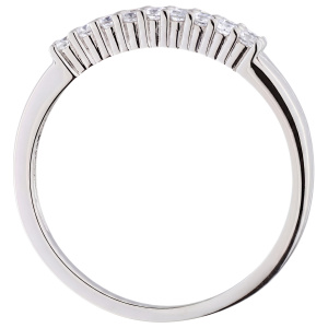 Damen Ring 925 Sterling Silber 18 Zirkonia Silberring
