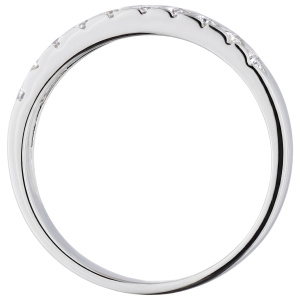 Damen Ring 925 Sterling Silber 20 Zirkonia Silberring