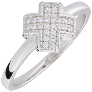 Damen Ring gekreuzt 925 Sterling Silber 28 Zirkonia Silberring