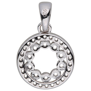 Preview: Anhänger Kreis 925 Sterling Silber 36 Zirkonia