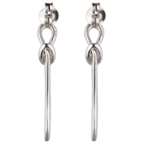 Preview: Ohrhänger Schlaufe 925 Sterling Silber 70 Zirkonia