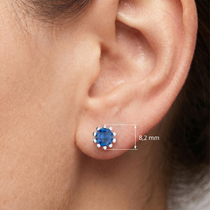 Preview: Ohrstecker 925 Sterling Silber 2 Spinelle
