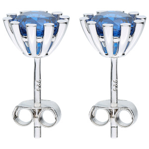 Preview: Ohrstecker 925 Sterling Silber 2 Spinelle