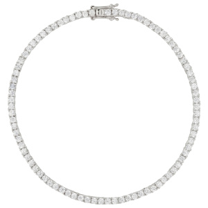 Armband Tennisarmband 925 Sterling Silber 84 Zirkonia 19 cm