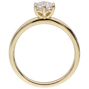 Preview: Damen Ring Solitär 585 Gelbgold 1 Lab-Grown-Diamant Brillant 0,50 ct.