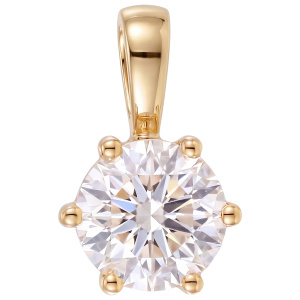 Anhänger Solitär 333 Gelbgold 1 Lab-Grown-Diamant Brillant 1,0 ct