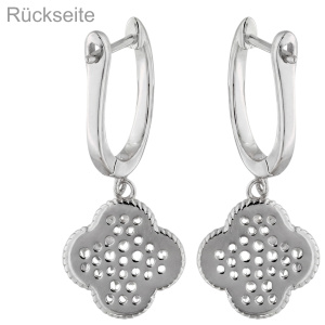 Preview: Creolen 925 Sterling Silber 58 Zirkonia Silberohrringe