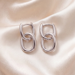 Preview: Creolen 925 Sterling Silber Silberohrringe