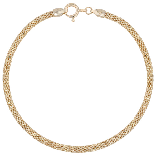 Armband 925 Sterling Silber vergoldet diamantiert 19 cm