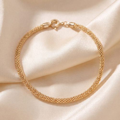Preview: Armband 925 Sterling Silber vergoldet diamantiert 19 cm