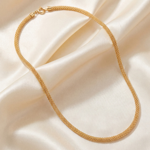 Preview: Collier Himbeerkette 925 Sterling Silber vergoldet diamantiert 45 cm