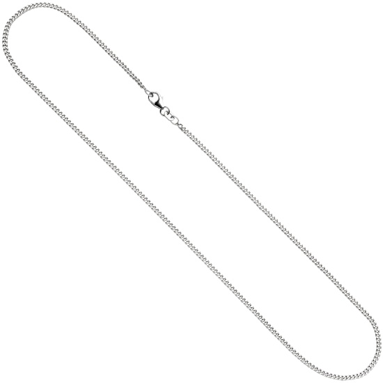 Panzerkette 925 Sterling Silber 2 mm 50 cm Halskette Kette Silberkette Karabiner