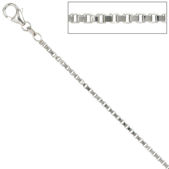 Venezianerkette 925 Silber 1,8 mm 60 cm Halskette Kette Silberkette Karabiner