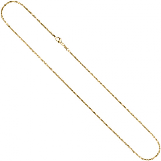Erbskette 333 Gelbgold 2,5 mm 42 cm Gold Kette Halskette Goldkette Karabiner