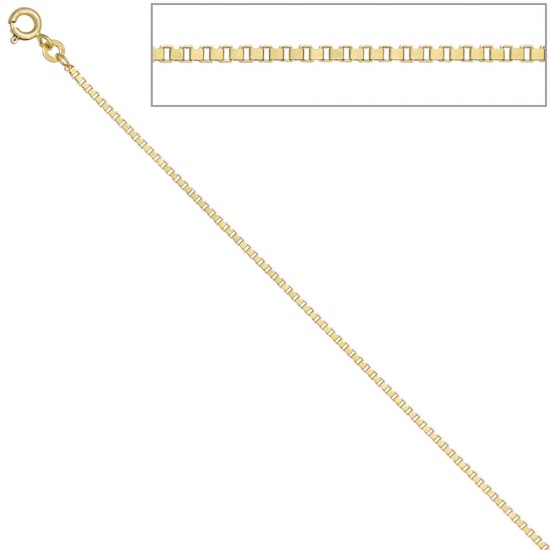 Venezianerkette 333 Gelbgold 1,5 mm 50 cm Gold Kette Halskette Goldkette