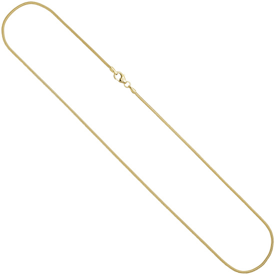 Schlangenkette 333 Gelbgold 1,4 mm 60 cm Gold Kette Halskette Goldkette