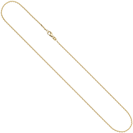 Ankerkette 585 Gelbgold diamantiert 1,6 mm 40 cm Gold Kette Halskette Goldkette
