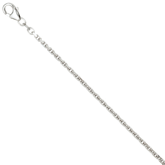 Ankerkette 925 Silber 2 mm 45 cm Halskette Kette Silberkette Karabiner