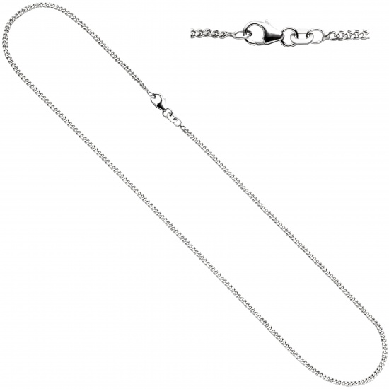 Panzerkette 925 Silber 1,7 mm 38 cm Halskette Kette Silberkette Karabiner