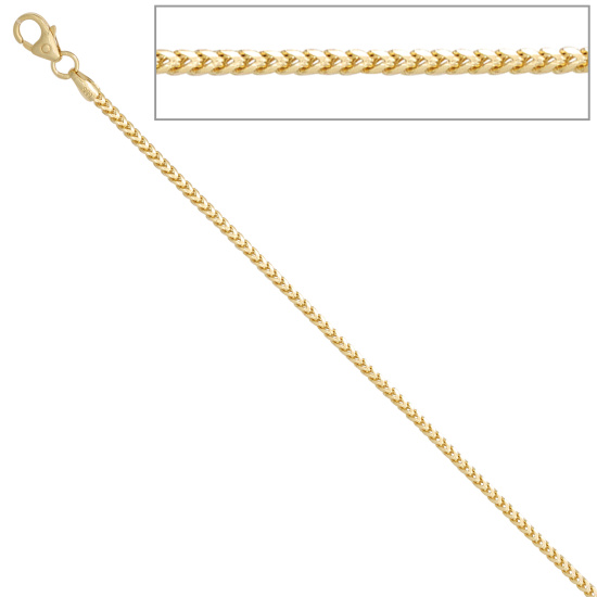 Bingokette 585 Gelbgold 1,2 mm 42 cm Gold Kette Halskette Goldkette Karabiner