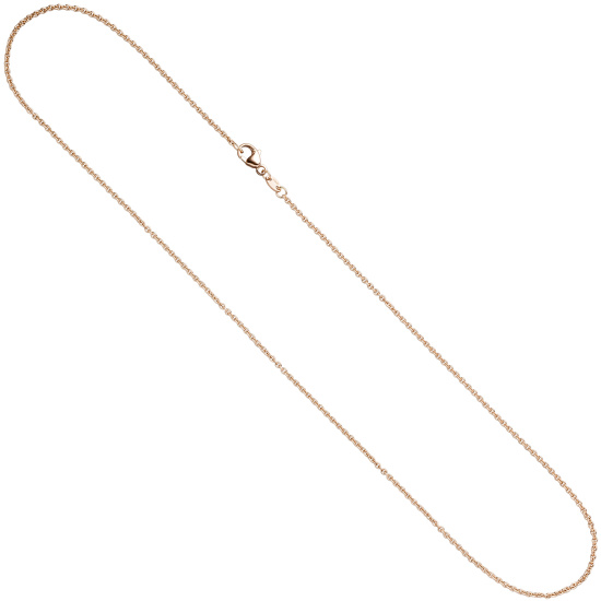 Ankerkette 585 Rotgold 1,5 mm 42 cm Gold Kette Halskette Rotgoldkette Karabiner