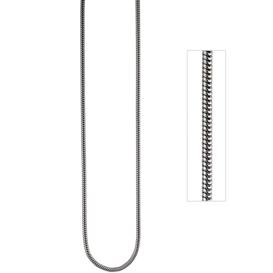 Schlangenkette 925 Silber 3,1 mm 45 cm Halskette Kette Silberkette Karabiner