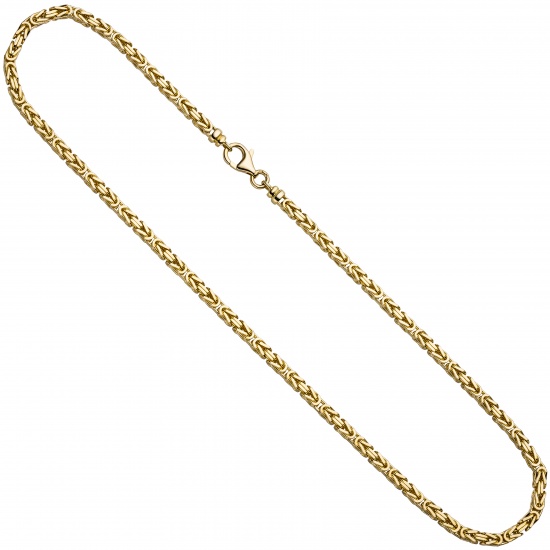 Königskette 333 Gelbgold 3,2 mm 42 cm Gold Kette Halskette Goldkette Karabiner