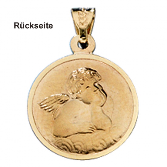 Anhänger Sternzeichen Krebs 333 Gold Gelbgold matt Sternzeichenanhänger