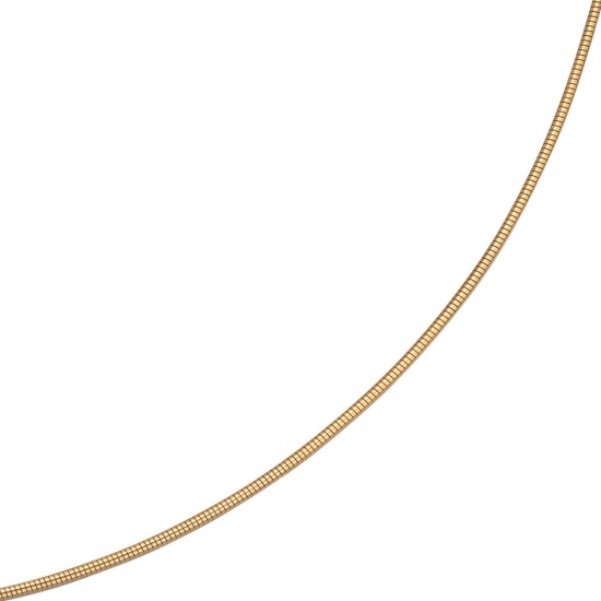 Halsreif 585 Gelbgold 1,5 mm 50 cm Gold Kette Halskette Goldhalsreif Karabiner