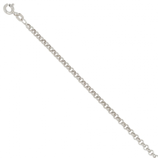 Erbskette 925 Sterling Silber 2,5 mm 50 cm Halskette Kette Silberkette Federring