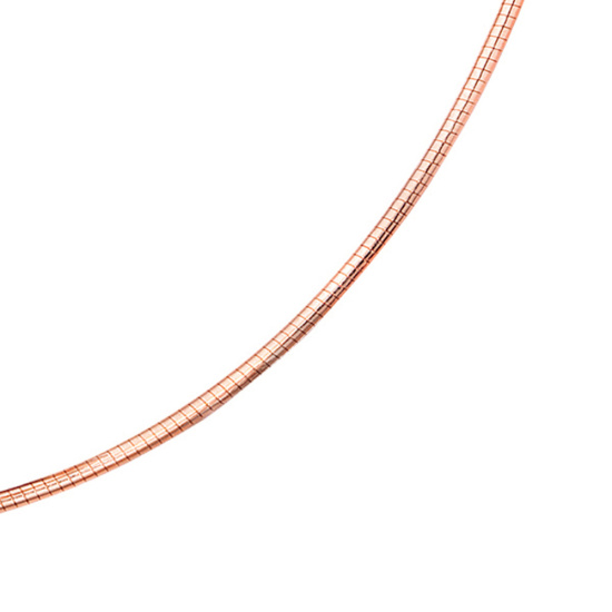 Halsreif 585 Rotgold 1,8 mm 45 cm Gold Kette Halskette Rotgoldhalsreif Karabiner
