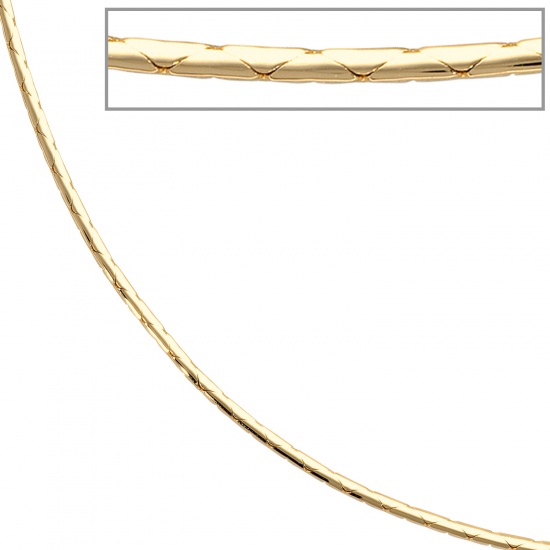 Halskette Kette 585 Gold Gelbgold 45 cm Goldkette Karabiner