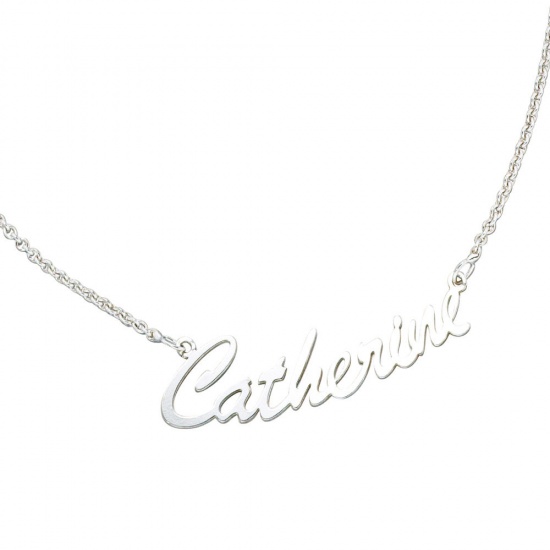 Collier Name 925 Sterling Silber 43 cm Namens-Kette Halskette