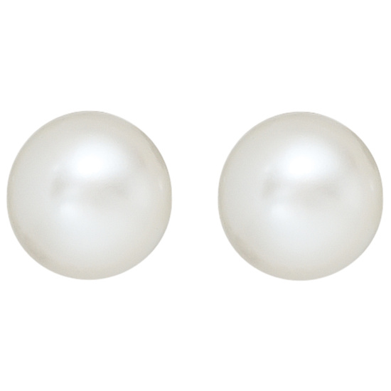 Ohrstecker 925 Sterling Silber 2 Süßwasser Perlen Ohrringe Perlenohrstecker