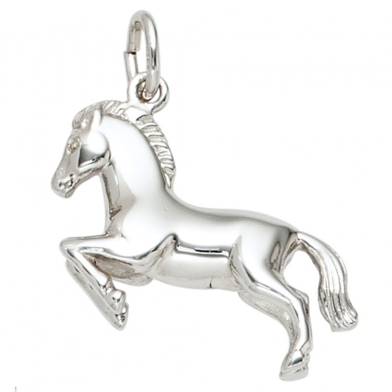 Anhänger Pferd 925 Sterling Silber rhodiniert