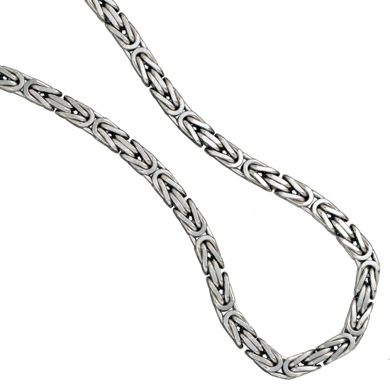 Königskette 925 Silber 7,2 mm 60 cm Karabiner Halskette Kette Silberkette