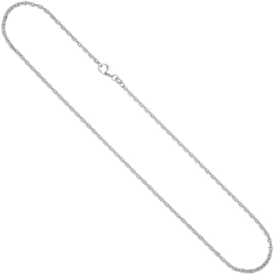 Ankerkette 925 Silber 2 mm 60 cm Halskette Kette Silberkette Karabiner