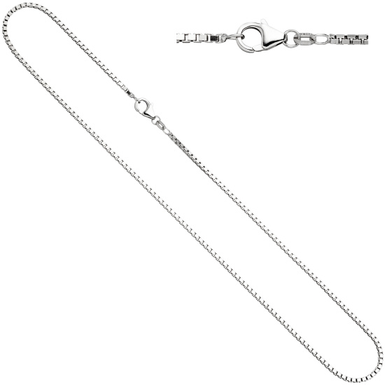 Venezianerkette 925 Silber 1,2 mm 45 cm Halskette Kette Silberkette Karabiner
