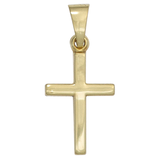 Anhänger Kreuz 333 Gold Gelbgold Kreuzanhänger Goldkreuz